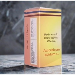 🌱💪Vitamina C  |  Ascorbicum acidum D4 🦠✨90 Capsulas ✨ MH Mundo Homeopático